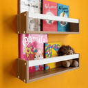 Ver imagem 6 de 2 Prateleiras para Banheiro Lavabo Nicho para Sala de Leitura Infantil MDF 55cm