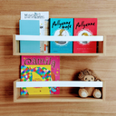 Ver imagem 5 de 2 Prateleiras para Banheiro Lavabo Nicho para Sala de Leitura Infantil MDF 55cm