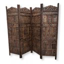 Ver imagem 4 de Biombo de Madeira Mdf Indiano Artesanato Rico em Detalhes Loja da Índia Biombo Feito na Índia _pront