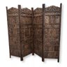 Biombo de Madeira Mdf Indiano Artesanato Rico em Detalhes Loja da Índia Biombo Feito na Índia _pront - 4
