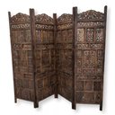 Ver imagem 1 de Biombo de Madeira Mdf Indiano Artesanato Rico em Detalhes Loja da Índia Biombo Feito na Índia _pront