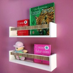 Prateleira para Cozinha Estante Nicho Organizador Temperos Mdf 2un 55cm - 3