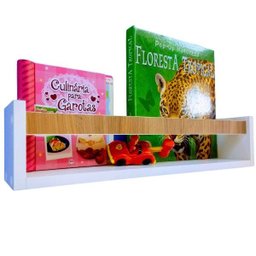 Prateleira para Cozinha Estante Nicho Organizador Temperos Mdf 2un 55cm - 7