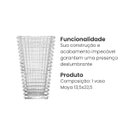 Ver imagem 5 de Vaso Decorativo Cristal de Chumbo Maya 13,5x 22,5cm Wolff