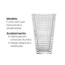 Ver imagem 3 de Vaso Decorativo Cristal de Chumbo Maya 13,5x 22,5cm Wolff