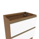 Ver imagem 5 de Balcão 2 Gavetas Kappesberg Celeste 100% Mdf Nogueira/branco 80cm