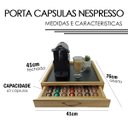 Ver imagem 4 de Porta Cápsulas de Café Nespresso com Bandeja e Gaveta Nat63