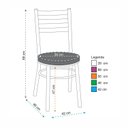 Ver imagem 2 de Kit 4 Cadeiras para Sala de Jantar Pintadas CP81 Preto