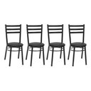 Ver imagem 1 de Kit 4 Cadeiras para Sala de Jantar Pintadas CP81 Preto