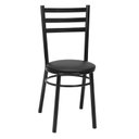 Ver imagem 3 de Kit 4 Cadeiras para Sala de Jantar Pintadas CP81 Preto