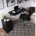 Ver imagem 1 de Mesa Retrátil Preta 66x35x1,5 – a Solução Elegante para Cozinha e Escritório