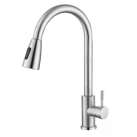 Torneira para Cozinha Monocomando Bancada Inox 304 Escovado