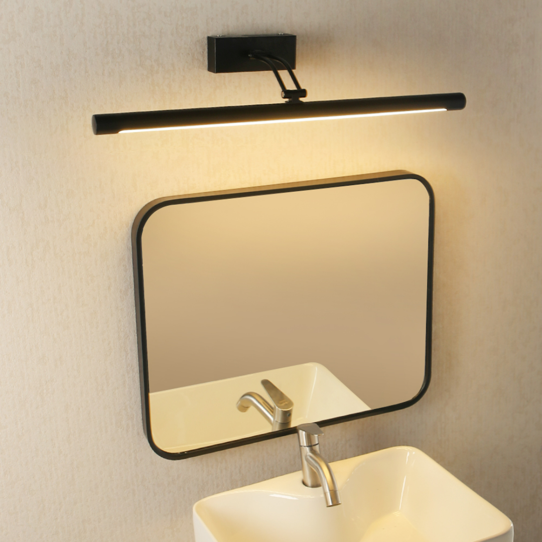 Luminária De Espelho Led IP20 Tubular Luz Para Banheiro Ajustável Round ...