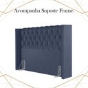 Ver imagem 5 de Cabeceira Casal 138 cm Toquio Veludo Azul Soon