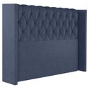 Ver imagem 1 de Cabeceira Casal 138 cm Toquio Veludo Azul Soon