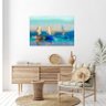 Quadro Decorativo Tela Canvas Paisagem Blue Harbor - 200x120 Cm - 4