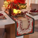 Ver imagem 2 de Trilho de Mesa Linhão Natalino 40x140cm Verde Renas