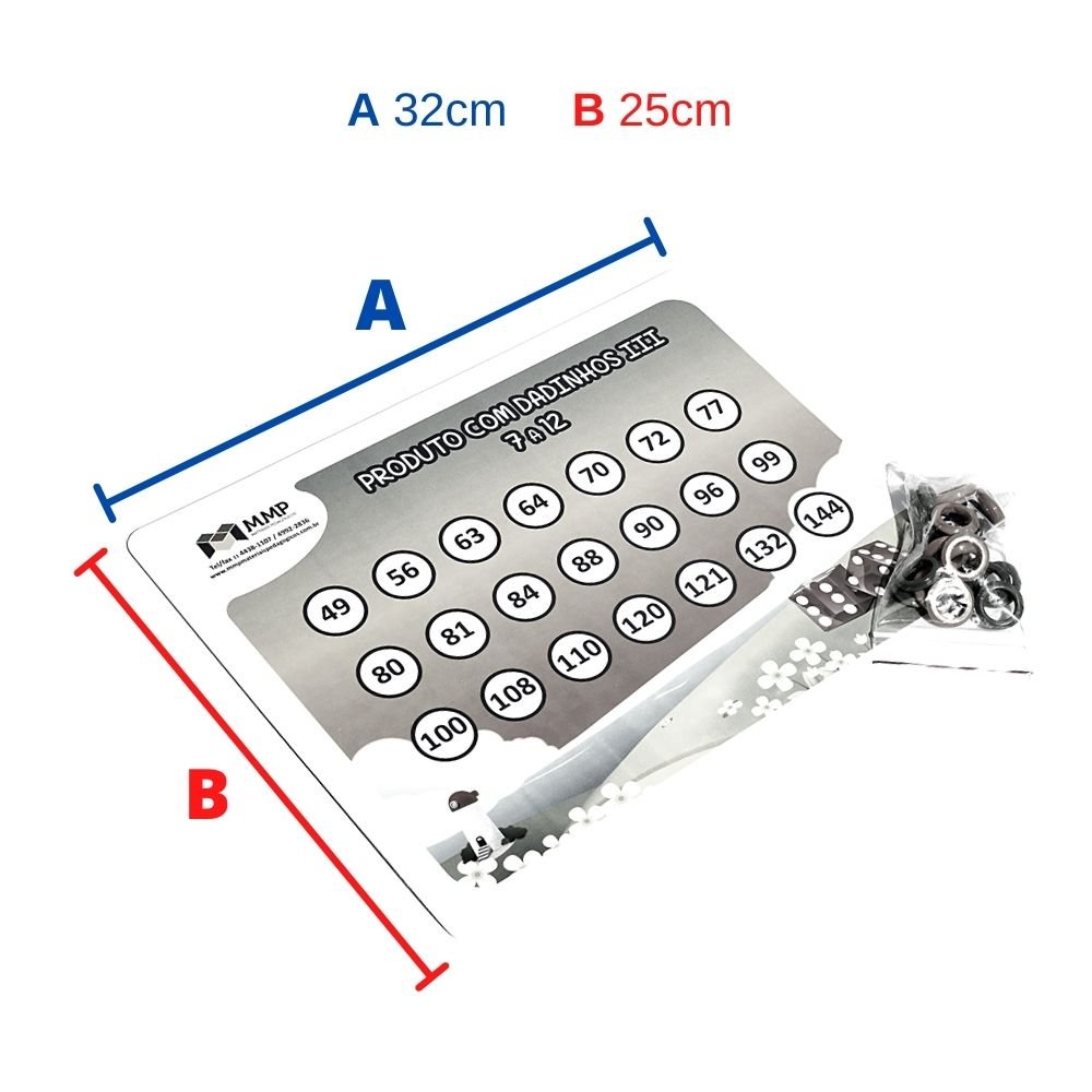 Jogo Educativo de Matemática e Pedagógico com Dadinhos II - MMP