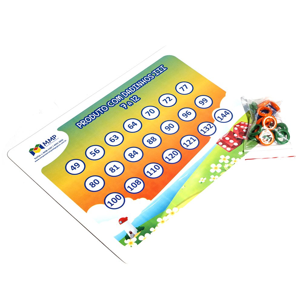 Jogo de Tabuleiro Roleta Matematica MMP Brinquedo Infantil