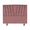 Ver imagem 2 de Cabeceira Casal Queen Size Cama Estofada 160 Cm Lile Veludo Rosé
