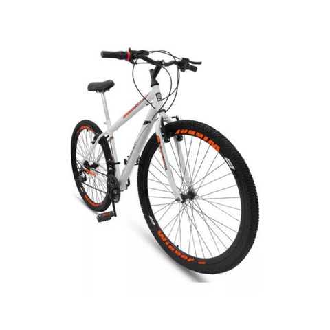 Bicicleta Aro 26 Aero 21 Marchas Velox Ello Bike Cor:branco/laranja