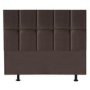 Ver imagem 1 de Cabeceira Cama Box King Estofada Poliana 195 Cm Suede:marrom