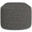 Ver imagem 6 de Kit 02 Puffs Decorativo Orgânico para Living Quarto 100cm Doha W01 Linho Mescla Chumbo - Lyam Decor
