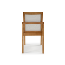 Ver imagem 5 de Cadeira Binah Treo Made Móveis Madeira Maciça Cores Neutras Revestida Com Tecido Lindo Para Sala de 