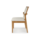 Ver mais imagens de Cadeira Binah Treo Made Móveis Madeira Maciça Cores Neutras Revestida Com Tecido Lindo Para Sala de 