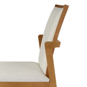 Ver imagem 7 de Cadeira Binah Treo Made Móveis Madeira Maciça Cores Neutras Revestida Com Tecido Lindo Para Sala de 