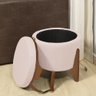 Puff Flex Altus Aveludado Bege - Mobiliamobilia - 7