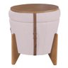 Puff Flex Altus Aveludado Bege - Mobiliamobilia - 3