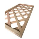 Ver imagem 2 de Kit 2 Unidades Treliça Decorativa de Madeira sem Borda 60cmx120cm Madeira do Brasil
