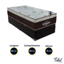 Ver imagem 3 de Cama Box Baú Solteiro Preto e Colchão Sleep King Molas Ensacadas Ortobom