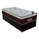 Ver imagem 1 de Cama Box Baú Solteiro Preto e Colchão Sleep King Molas Ensacadas Ortobom