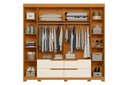 Ver imagem 2 de Roupeiro Casal Doble 6 Portas e 4 Gavetas - Cinamomo Off White - Albatroz
