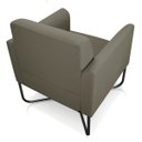 Ver imagem 6 de Kit 2 Poltronas Marisa Suede Base X Industrial Dourado - D'Rossi - Marrom Rato