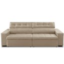 Ver imagem 4 de Sofá Retrátil e Reclinável 4 Lugares com Molas 2,70m Dani Suede Bege Adonai Estofados