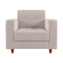 Ver mais imagens de Kit Sofá 2 Lugares e 2 Poltronas Pé Madeira Castanho Arezo Linho Bege D01 - D'rossi