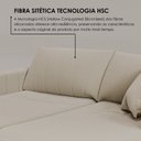 Ver mais imagens de Sofá Cama Retrátil em Madeira Eucalipto e Bouclê 210cm Uruguai