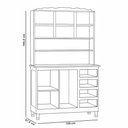 Ver imagem 7 de Armário Kit de Cozinha Rústico 5 Portas 4 Gavetas Évora M06 Imbuia Brilho - Lyam Decor