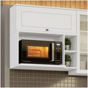 Ver imagem 1 de Armário Aéreo Para Micro-ondas 02 Nichos 80cm Nova York Henn Branco Hp
