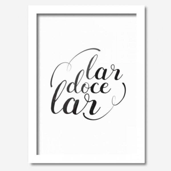Quadro Decorativo Lar Doce Lar 33cmx24cm Los Quadros - 1