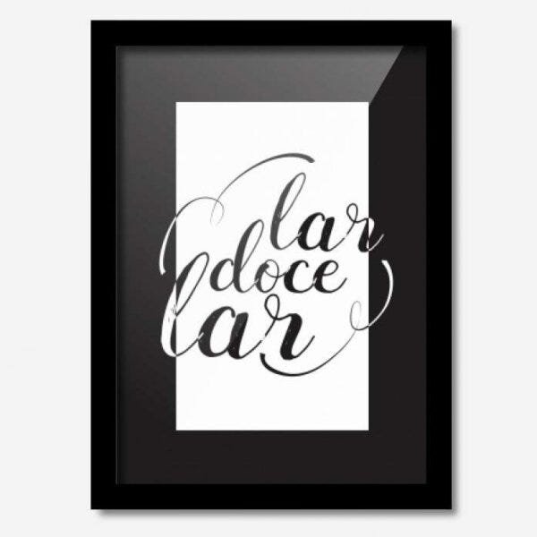 Quadro Decorativo Lar Doce Lar II 33cmx24cm Los Quadros - 1