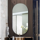 Ver imagem 1 de Espelho Decorativo Oval de Parede para Banheiro Sala Quarto Demoglass