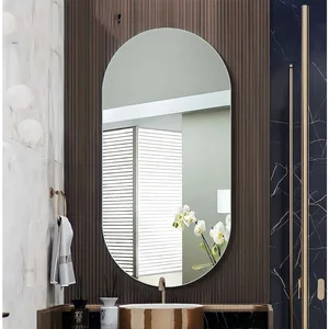 Espelho Decorativo Oval de Parede para Banheiro Sala Quarto Demoglass