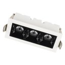 Ver imagem 1 de Spot Led Luz Pontual Arch Embutir 6w 2700k Branco/preto 24° 3 Focos Fixos Design Moderno Interno
