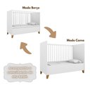 Ver imagem 5 de Conjunto Quarto de Bebê Completo Americano Magia 3 Peças Guarda- Roupa/ Berço Cama Americano/ Cômoda