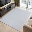 Ver imagem 2 de Tapete Sala Quarto Zig Zag Moderno Elegante 1,40m X 2,00m Antiderrapante Decorativo Cinza