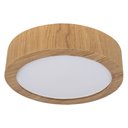 Ver imagem 6 de Plafon Wood Madeira Redondo Led 18w Bivolt Freijó:3000k Branco Quente